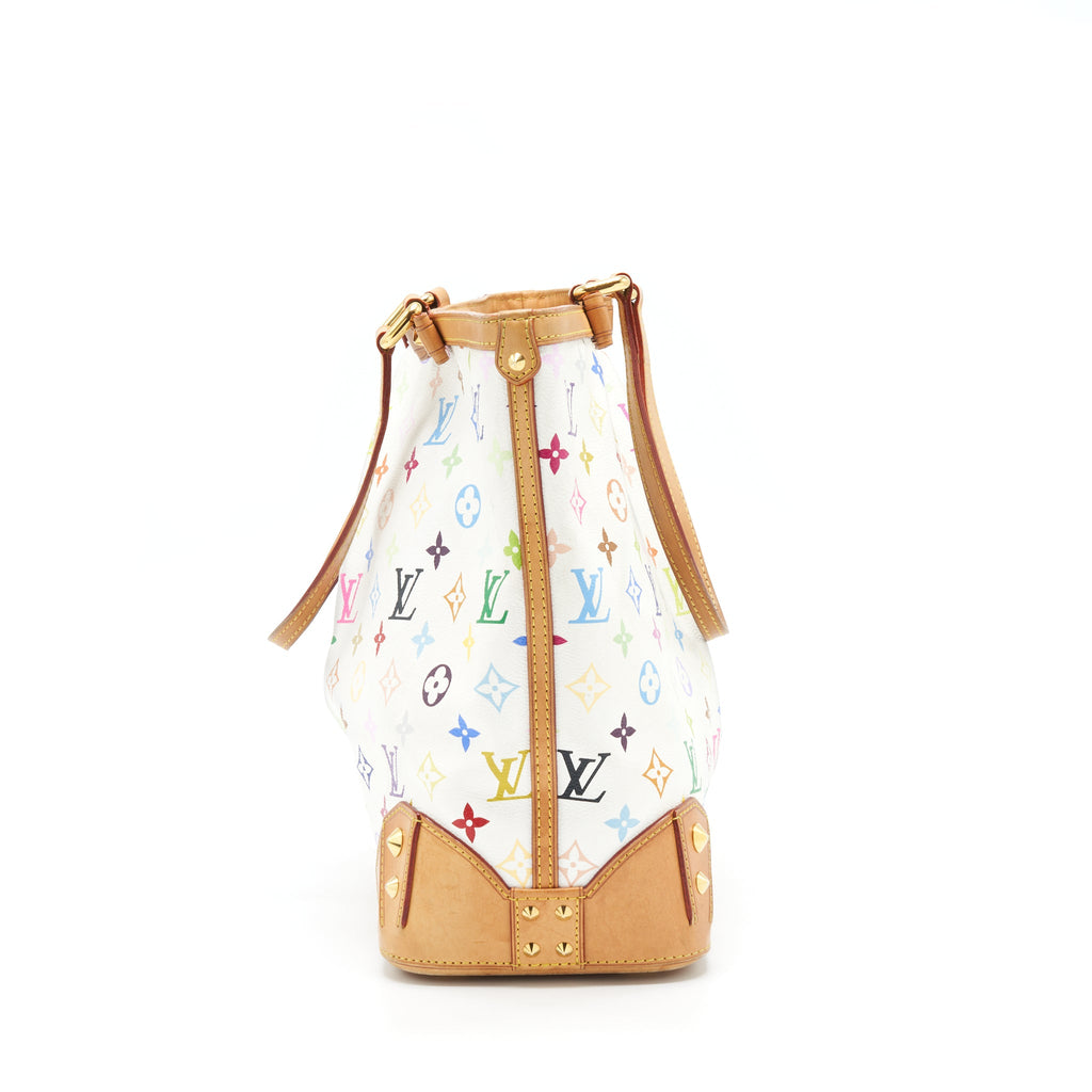 LOUIS VUITTON TOTE BAG WHITE MONOGRAM MULTICOLOUR GHW