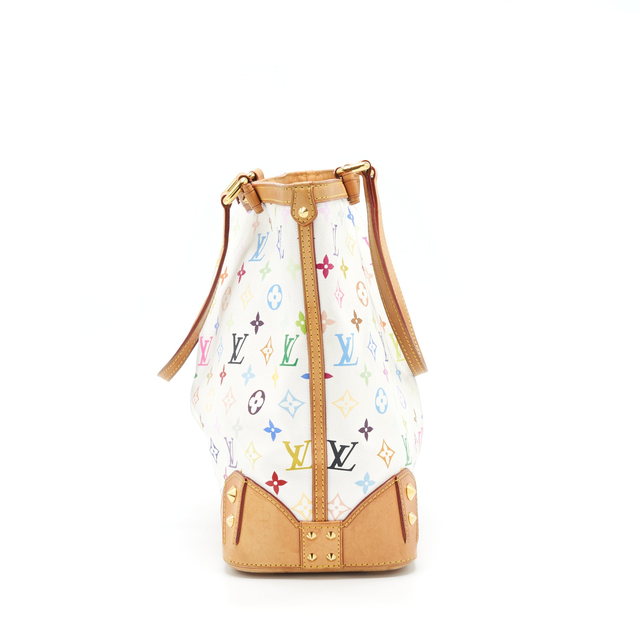 LOUIS VUITTON TOTE BAG WHITE MONOGRAM MULTICOLOUR GHW
