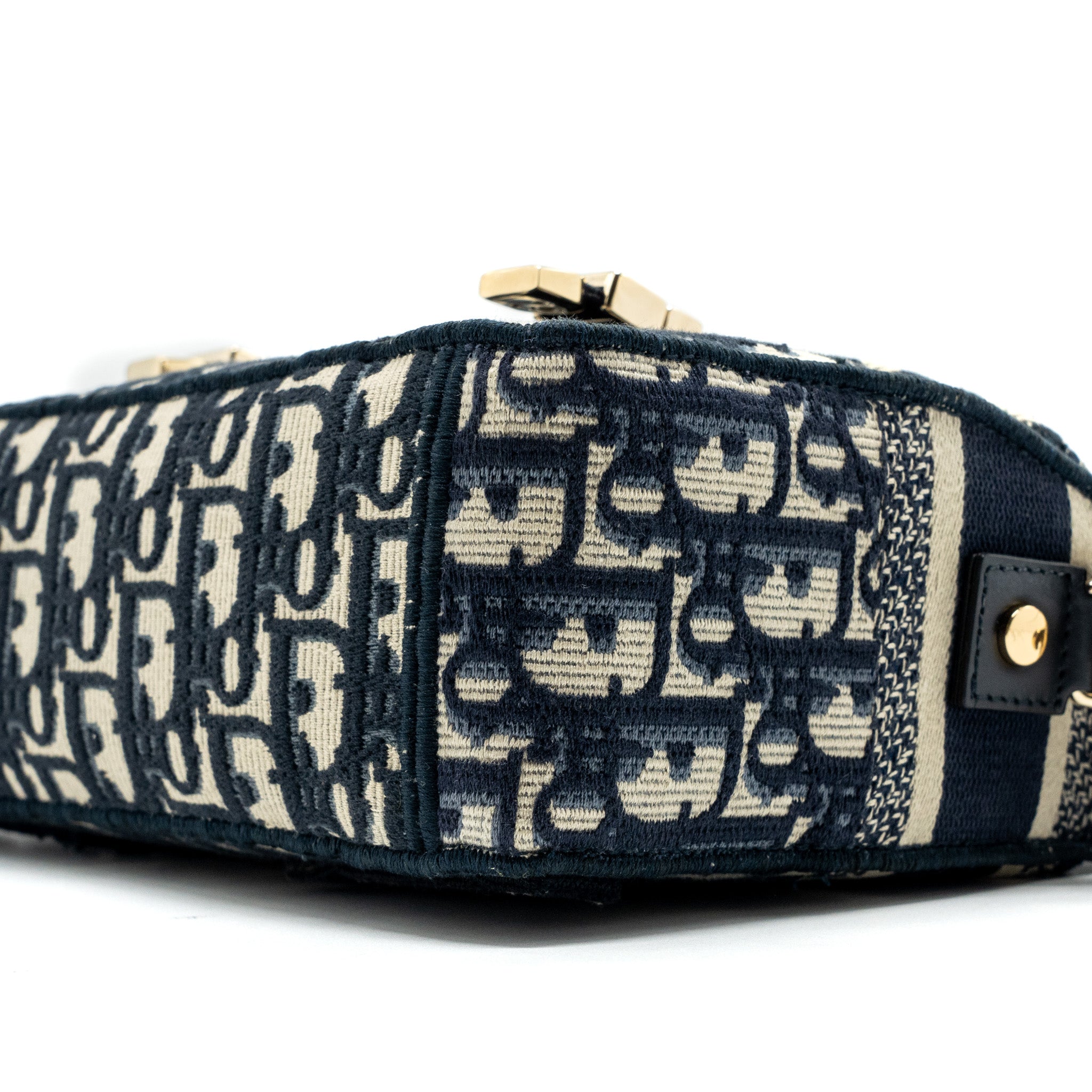 DIOR SMALL DIORCAMP BAG BLUE DIOR OBLIQUE EMBROIDERY GHW