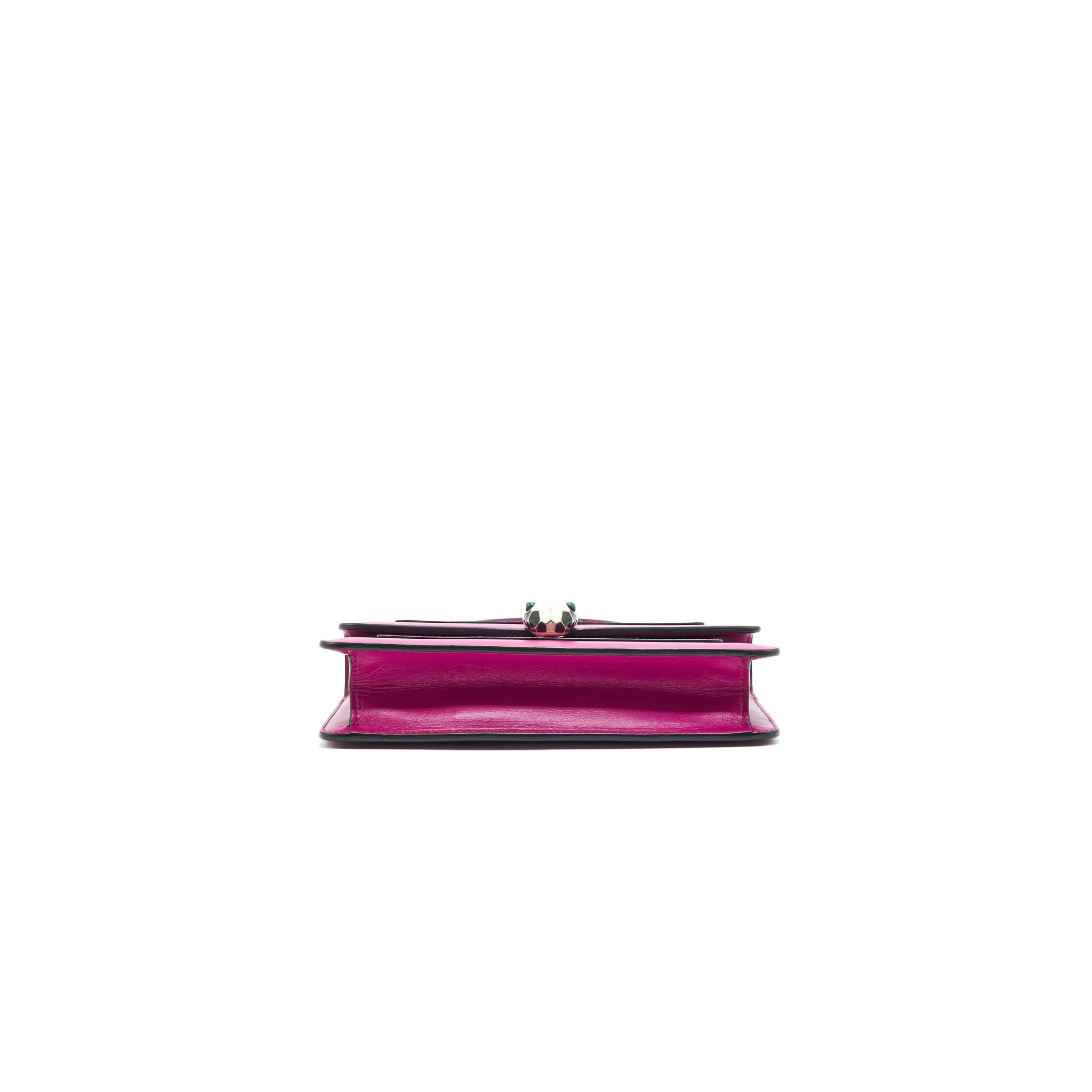 BVLGARI SERPENTI FOREVER CROSSBODY FLAP BAG IN DARK PINK