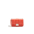 CHRISTIAN DIOR SMALL MISS DIOR FLAP BAG IN CORAL SHW