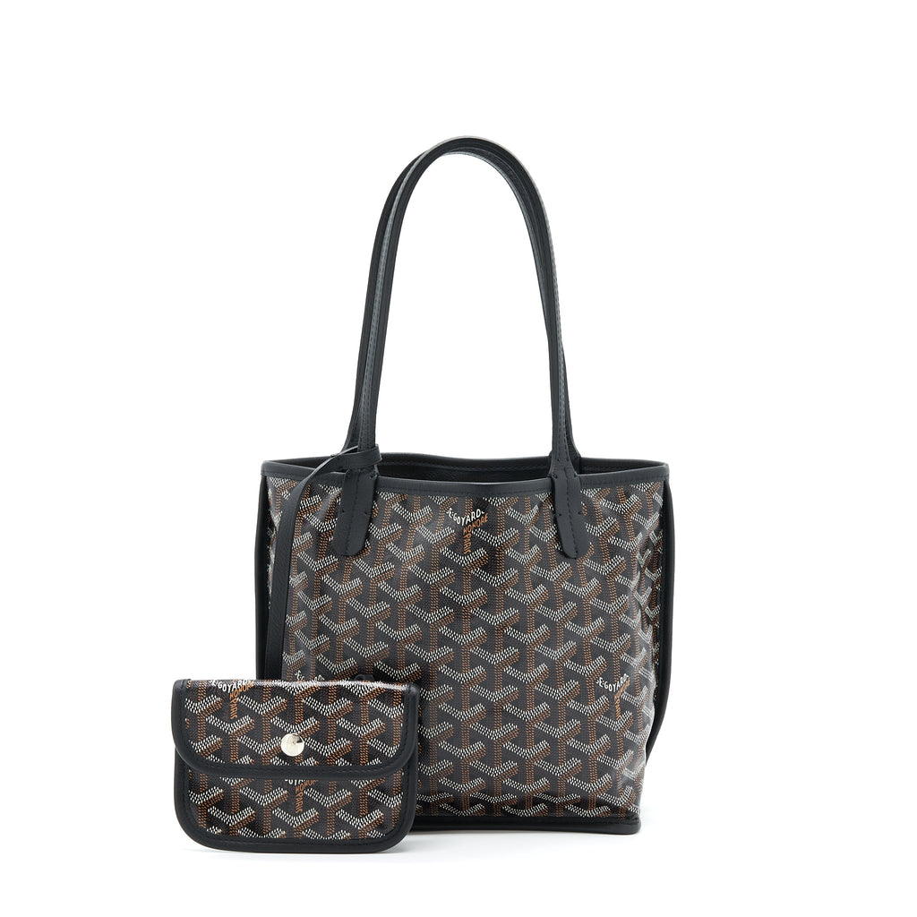 GOYARD ANJOU MINI REVERSIBLE TOTE BLACK/MULTICOLOUR
