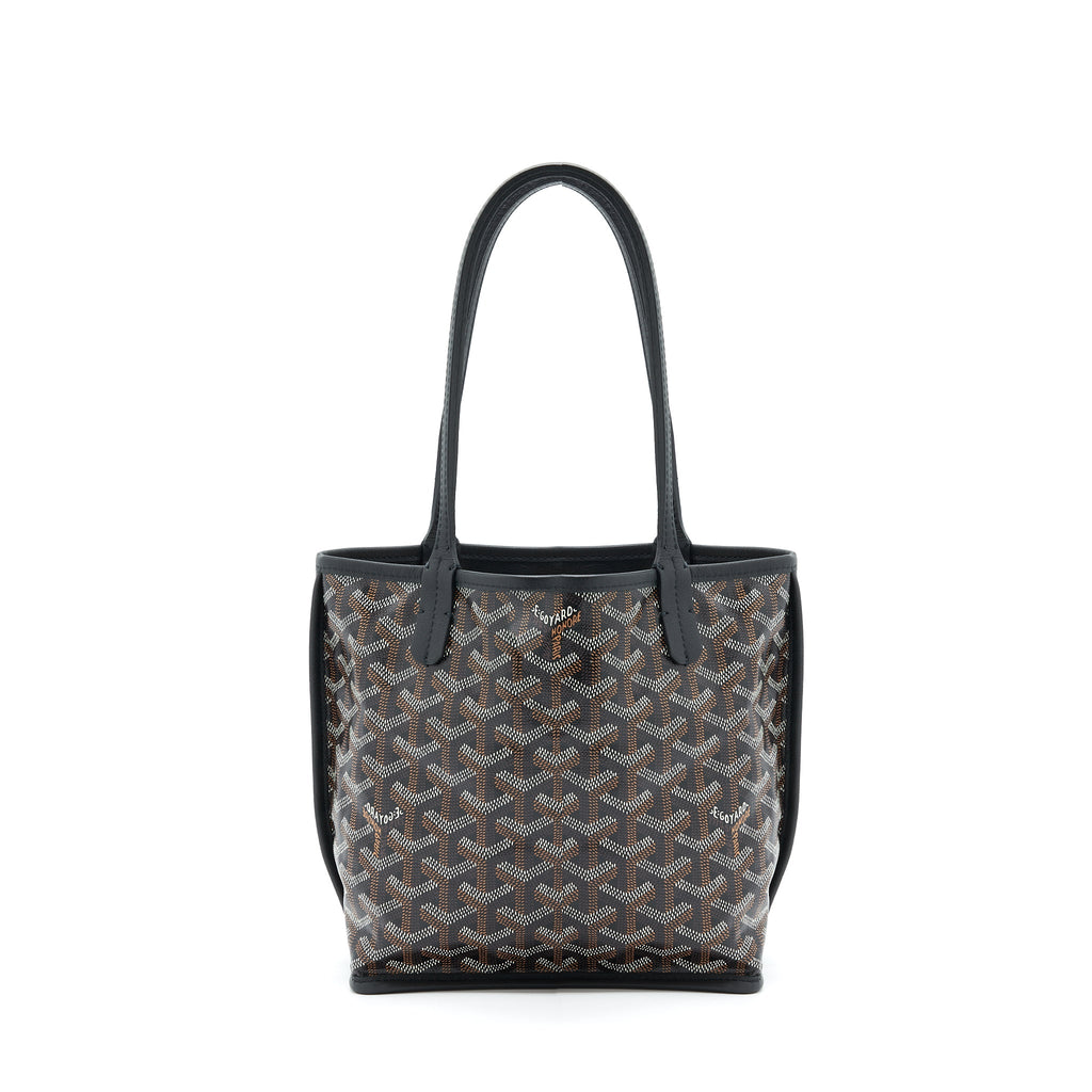 GOYARD ANJOU MINI REVERSIBLE TOTE BLACK/MULTICOLOUR