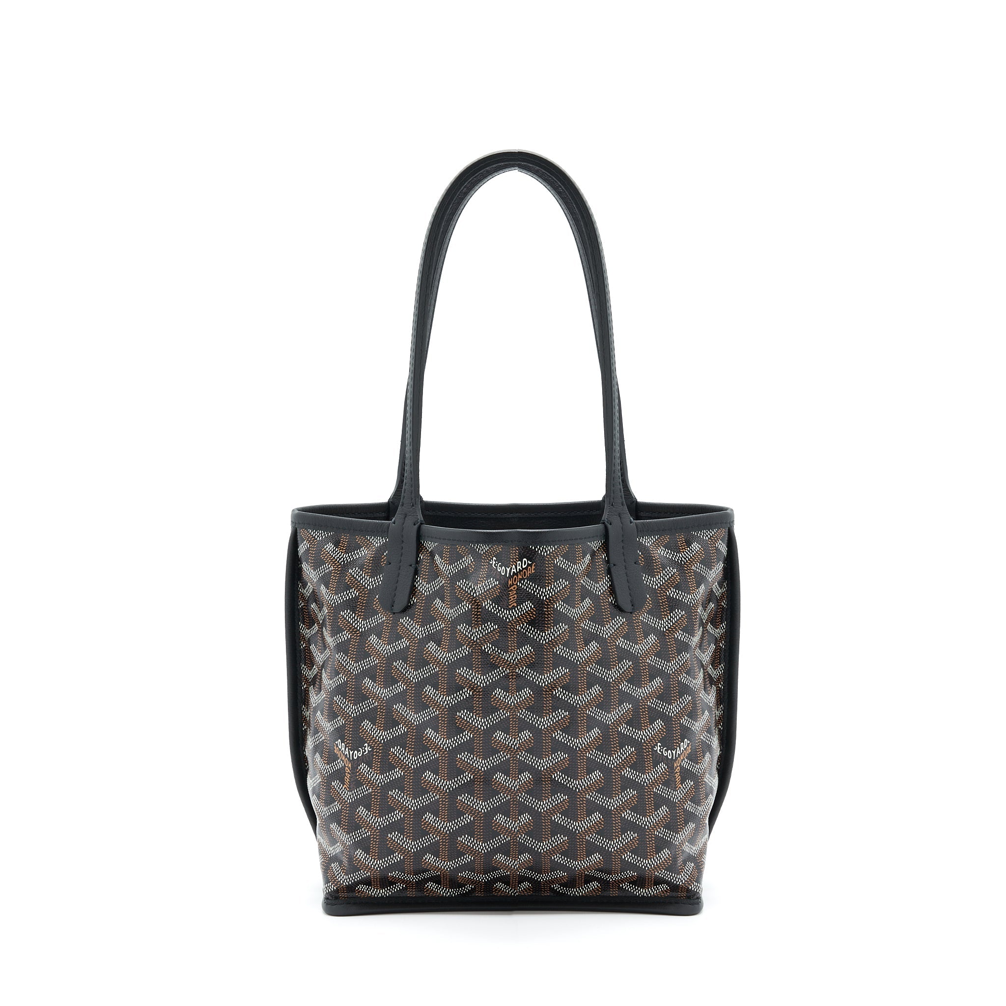 GOYARD ANJOU MINI REVERSIBLE TOTE BLACK/MULTICOLOUR