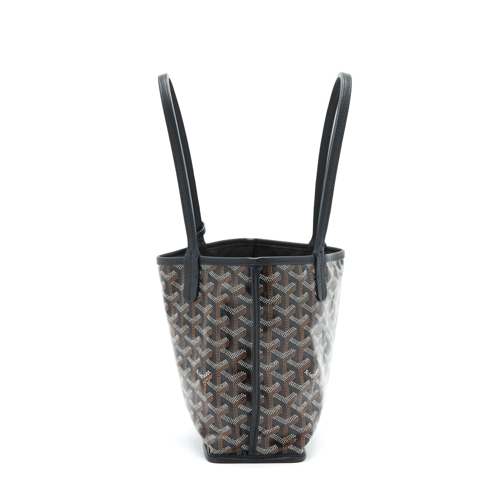 GOYARD ANJOU MINI REVERSIBLE TOTE BLACK/MULTICOLOUR