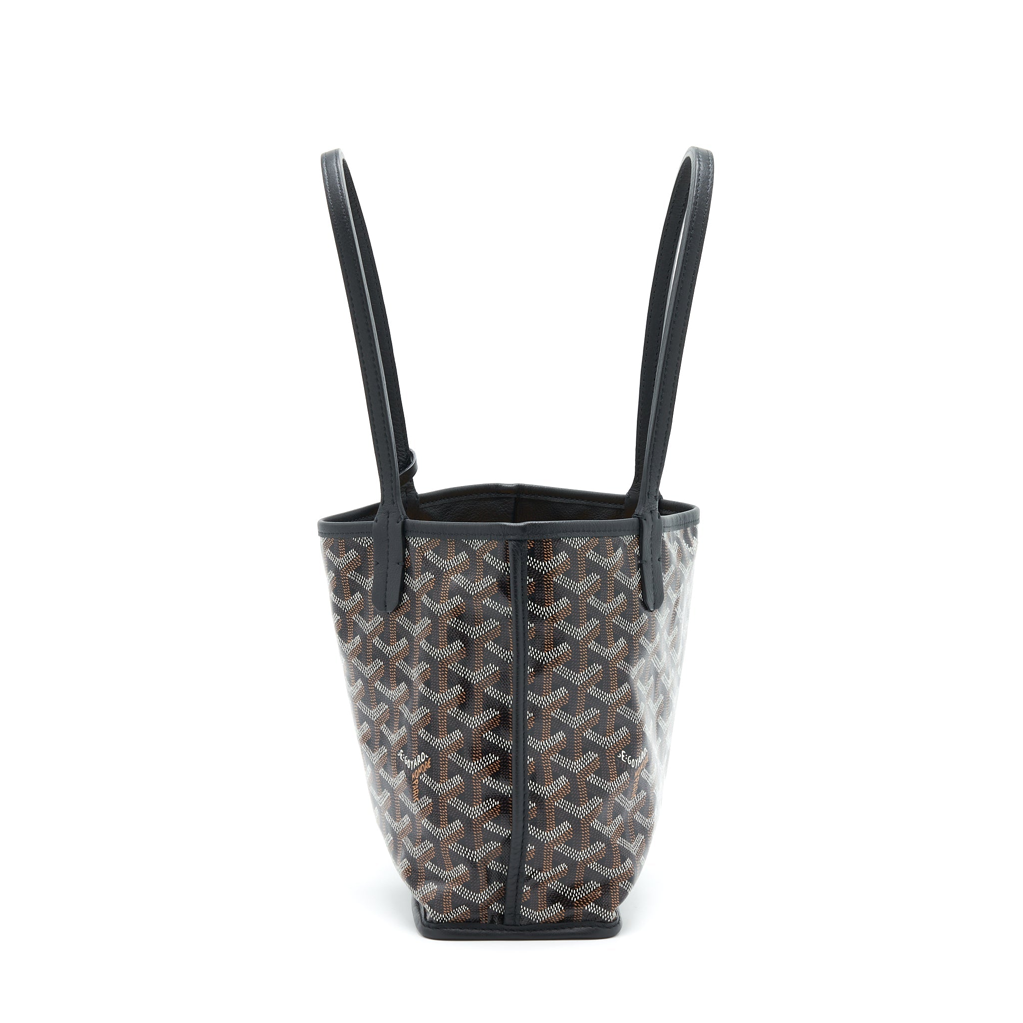 GOYARD ANJOU MINI REVERSIBLE TOTE BLACK/MULTICOLOUR