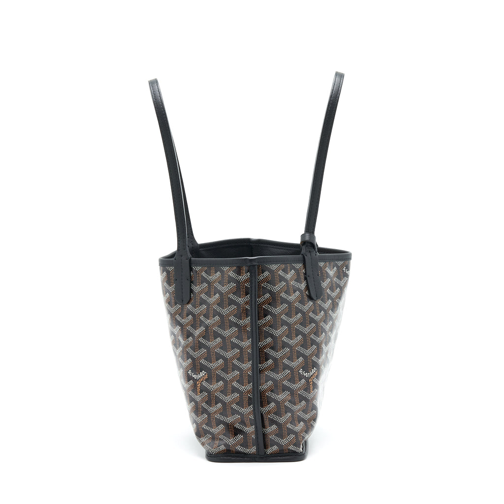 GOYARD ANJOU MINI REVERSIBLE TOTE BLACK/MULTICOLOUR