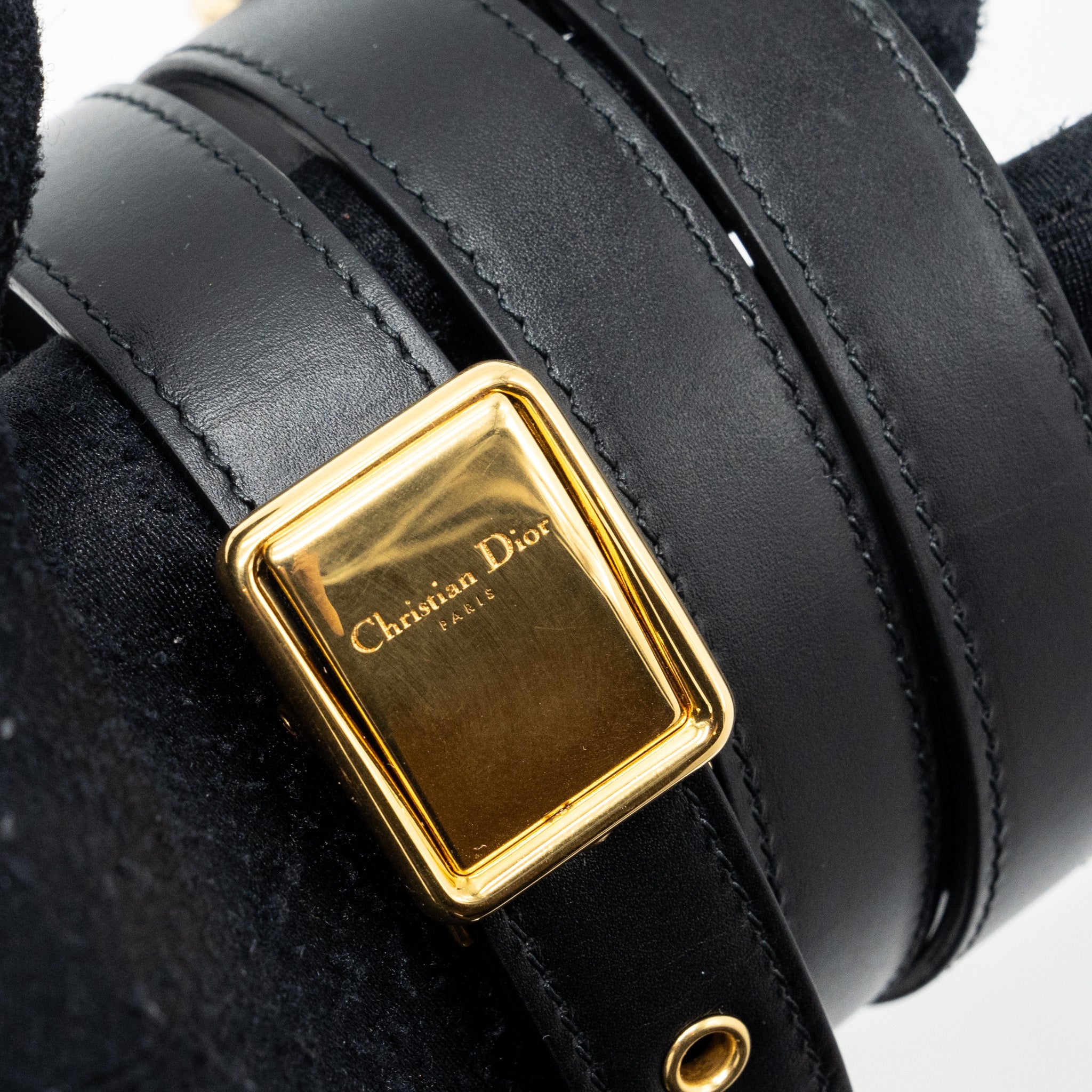 DIOR SMALL BOBBY BAG BOX CALFSKIN BLACK GHW
