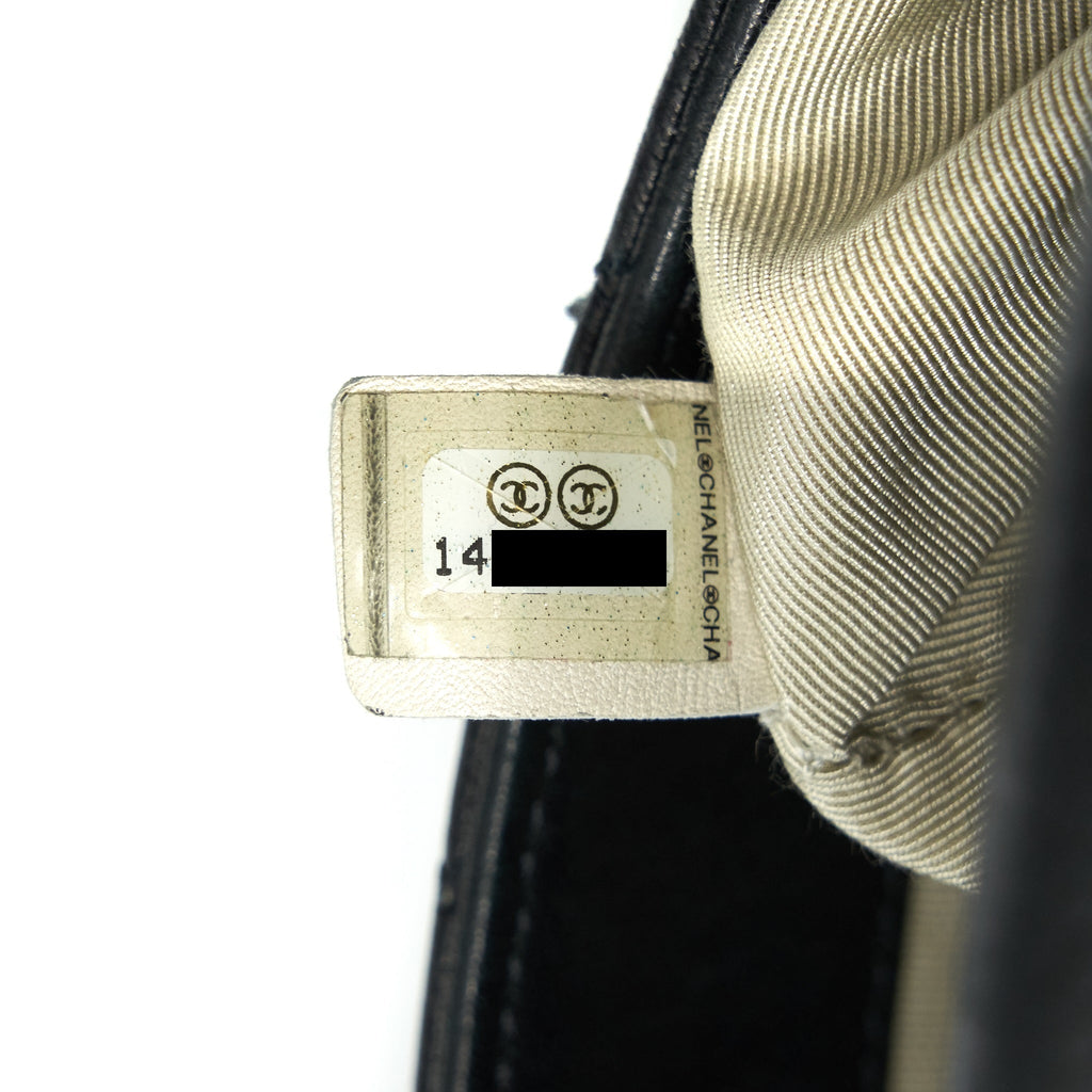 CHANEL QUILTED LEATHER CHAIN AROUND MAXI BLACK RUTHENIUM HARDWARE