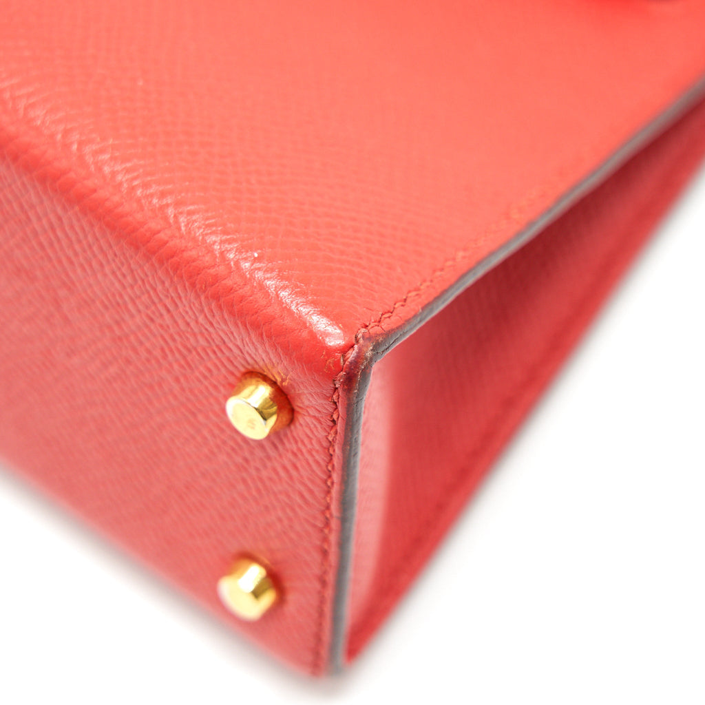 HERMES SAC MINI KELLY Ⅱ ROUGE TOMATE