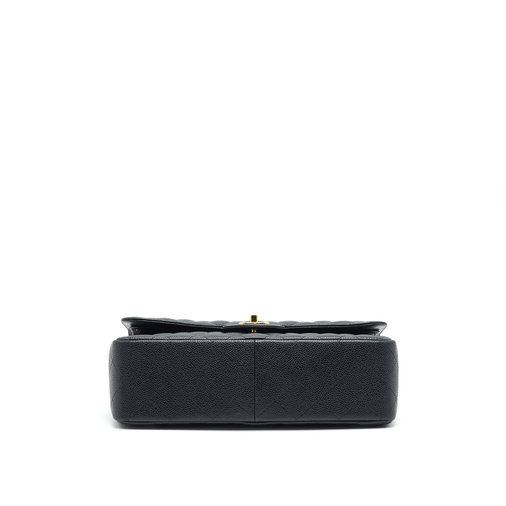 CHANEL JUMBO CLASSIC DOUBLE FLAP CAVIAR BLACK GHW