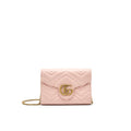 GUCCI GG MARMONT MATELASSE MINI BAG PINK