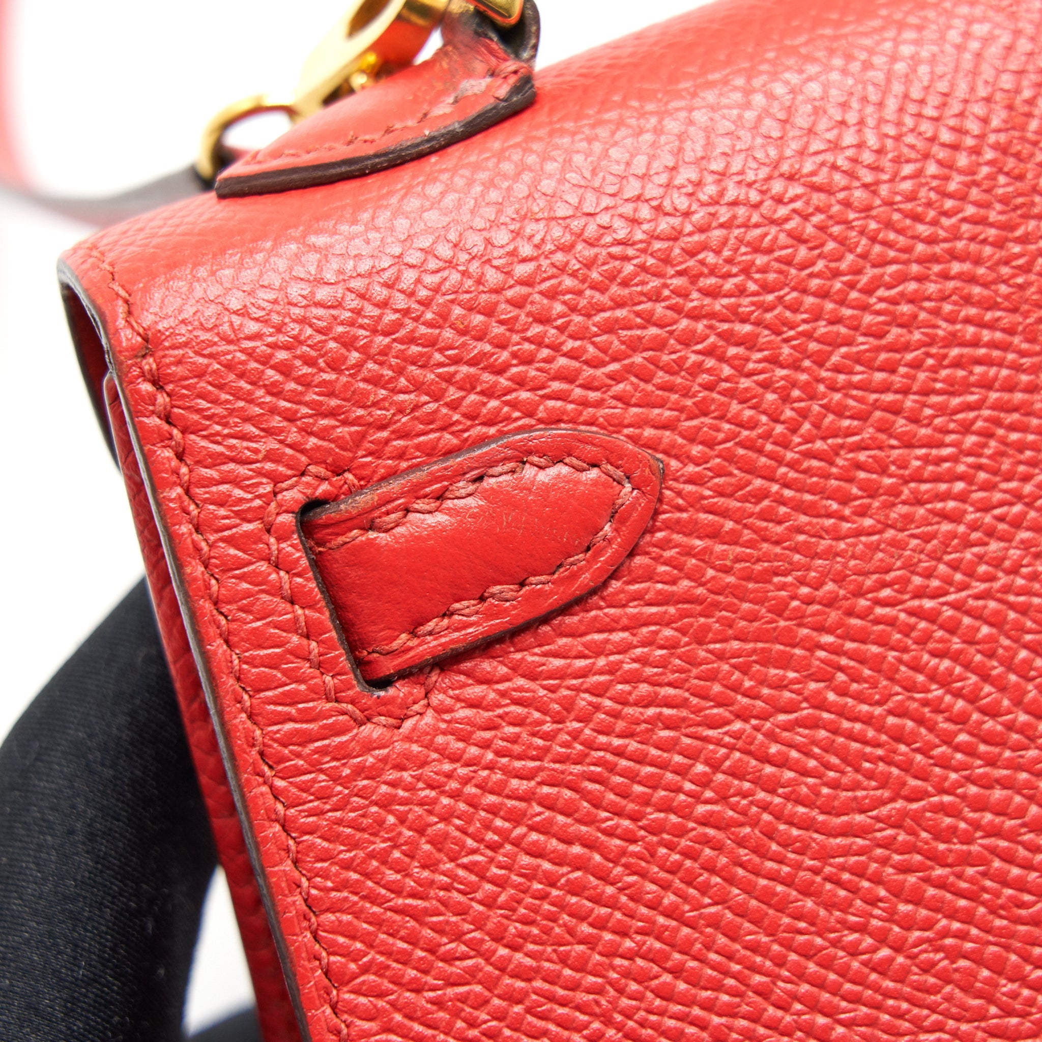 HERMES SAC MINI KELLY Ⅱ ROUGE TOMATE