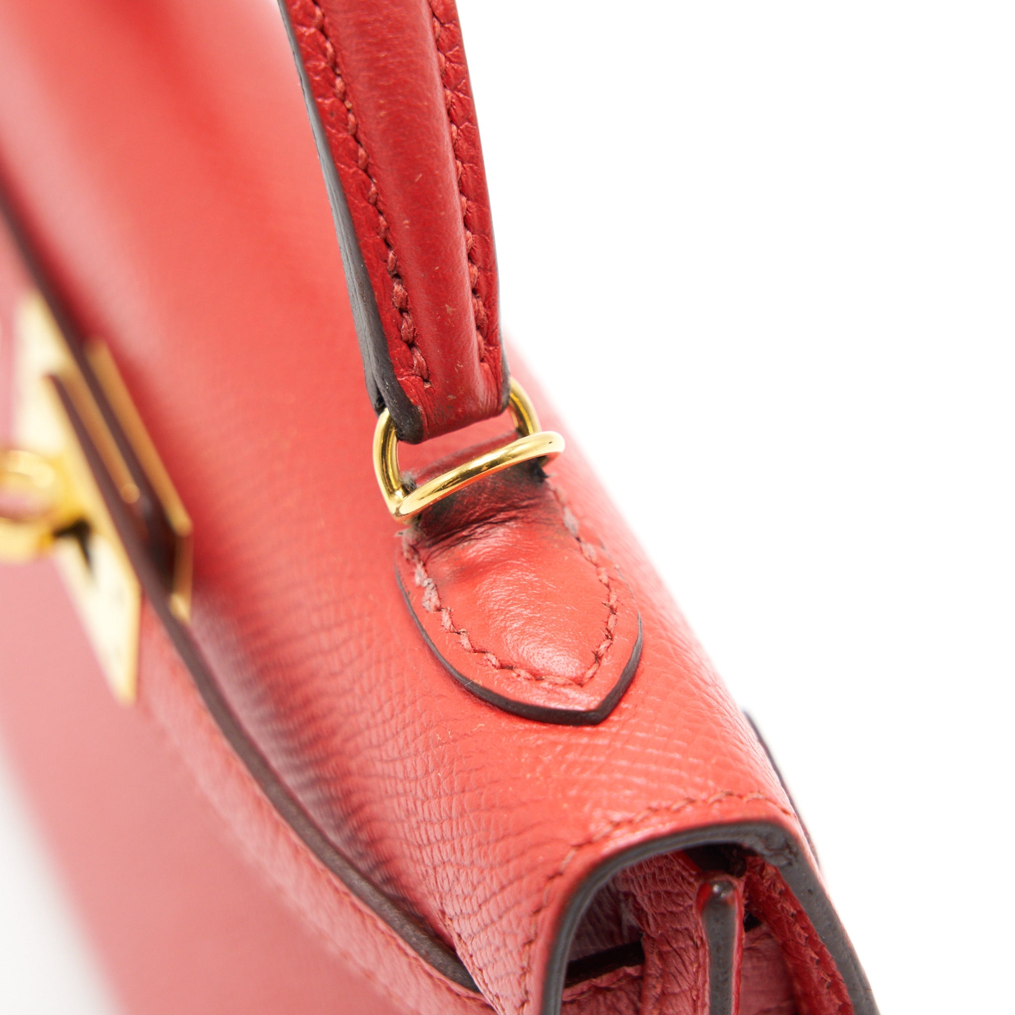 HERMES SAC MINI KELLY Ⅱ ROUGE TOMATE
