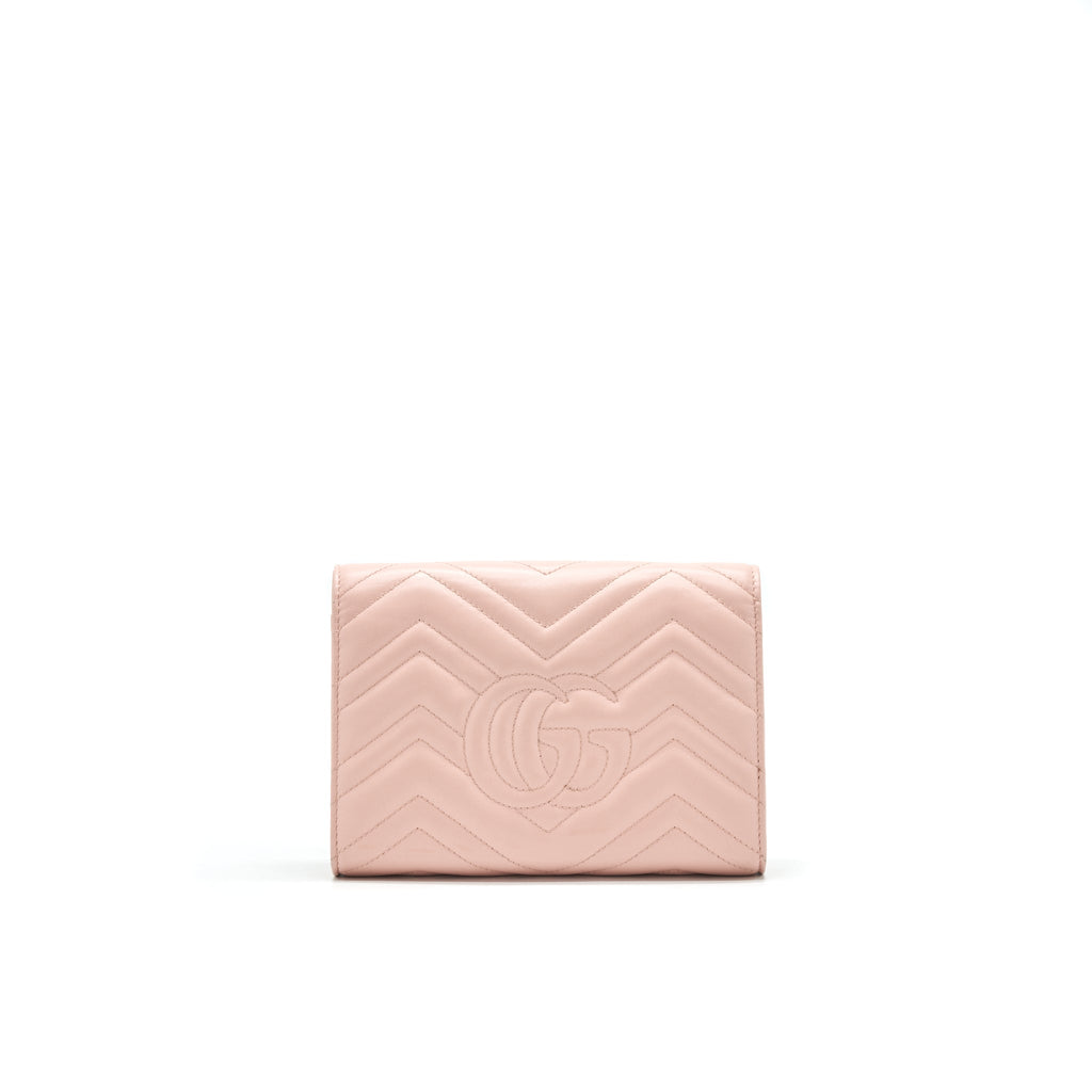 GUCCI GG MARMONT MATELASSE MINI BAG PINK