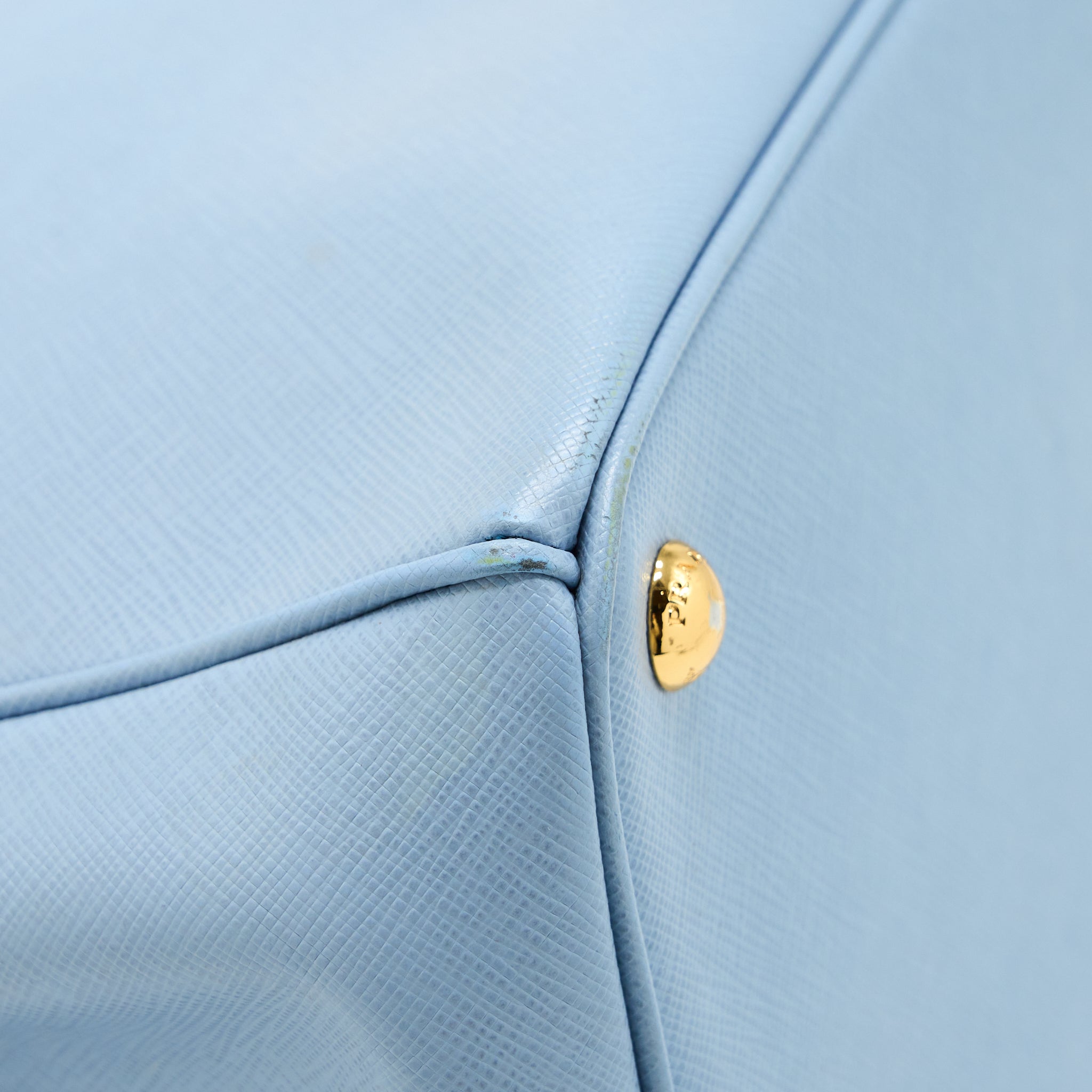 PRADA SAFFIANO TOTE BAG LIGHT BLUE GHW