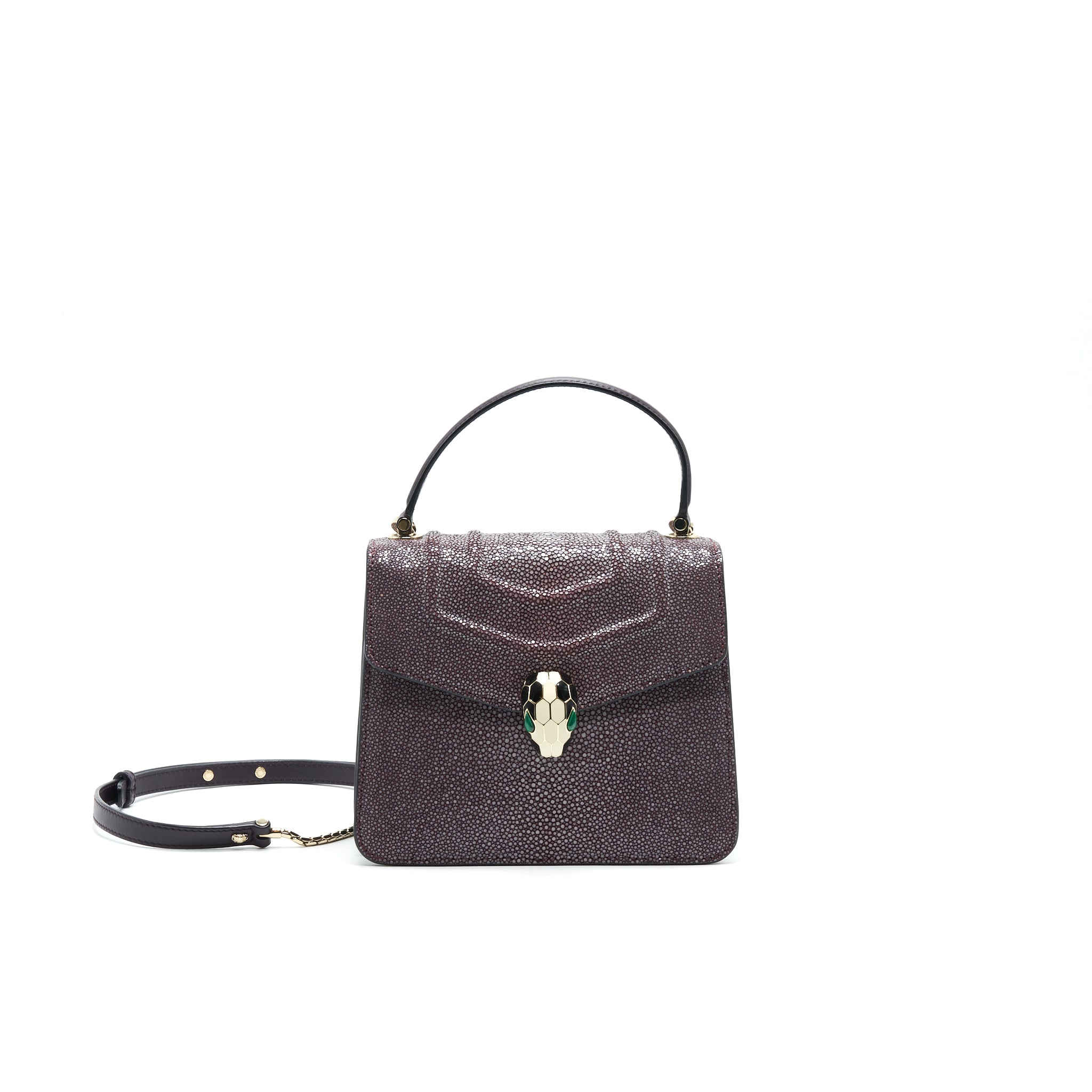 BVLGARI SERPENTI FOREVER CROSSBODY BAG STIGARY PURPLE