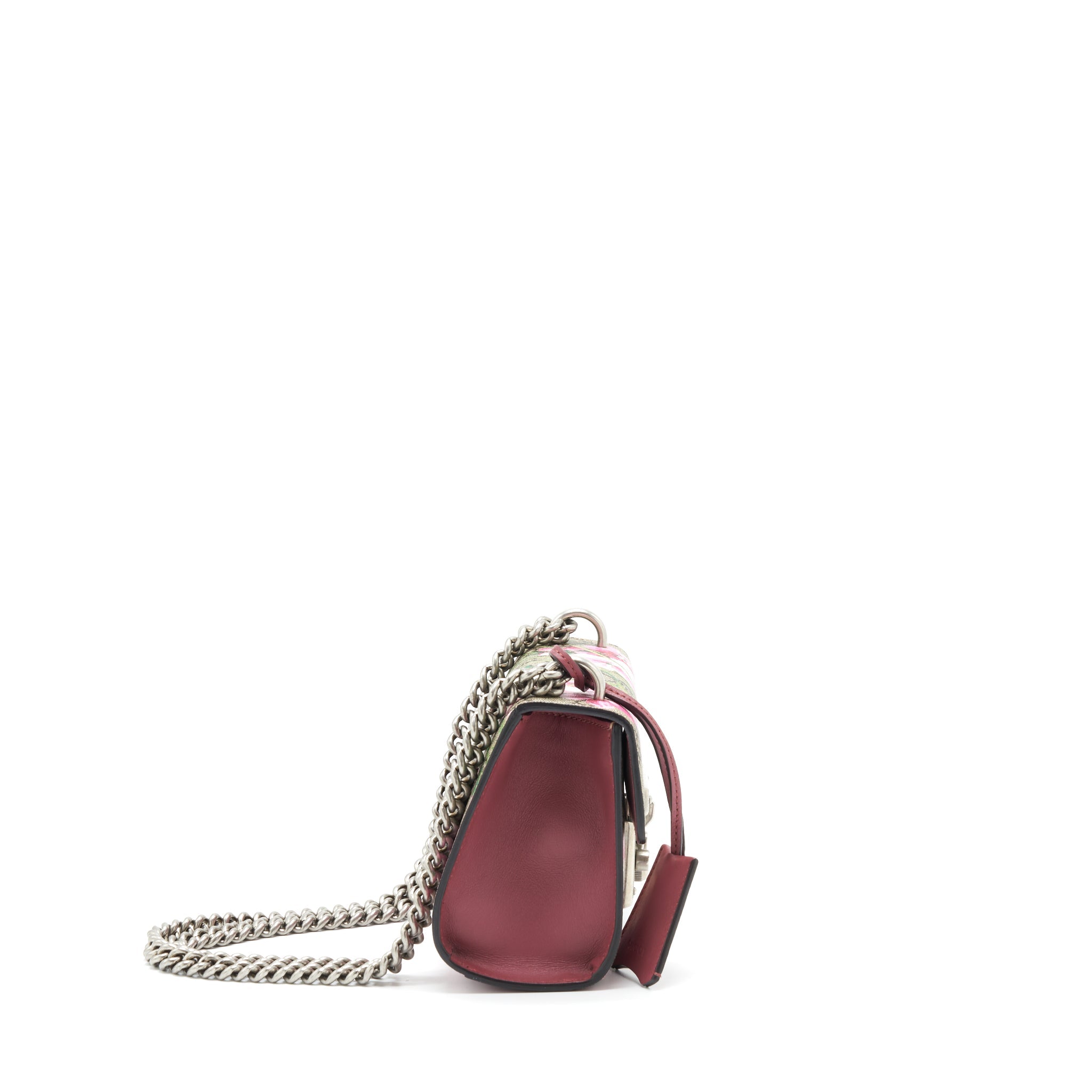 GUCCI SMALL PADLOCK GG PRINT PINK