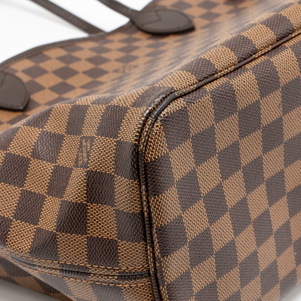 LOUIS VUITTON NEVERFULL MM DAMIER EBENE CANVAS GHW