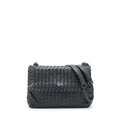 BOTTEGA VENETA OLYMPIA BAG BLACK WITH BLACK HARDWARE