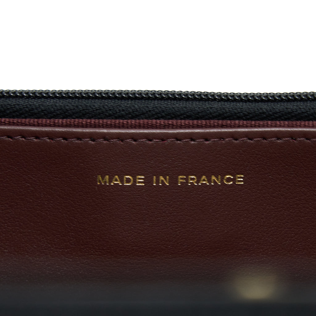 CHANEL CLASSIC WALLET ON CHAIN CAVIAR BLACK GHW( MICROCHIP)