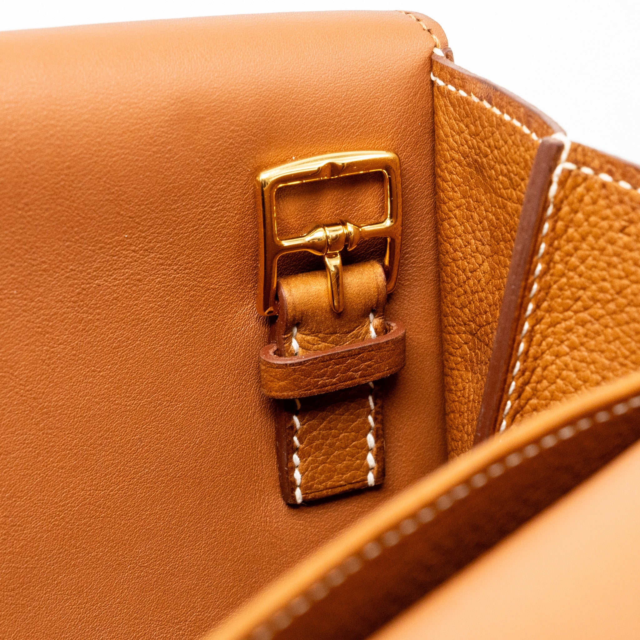 HERMES HALZAN 31 BARENIA FAUBOURG FAUVE GHW