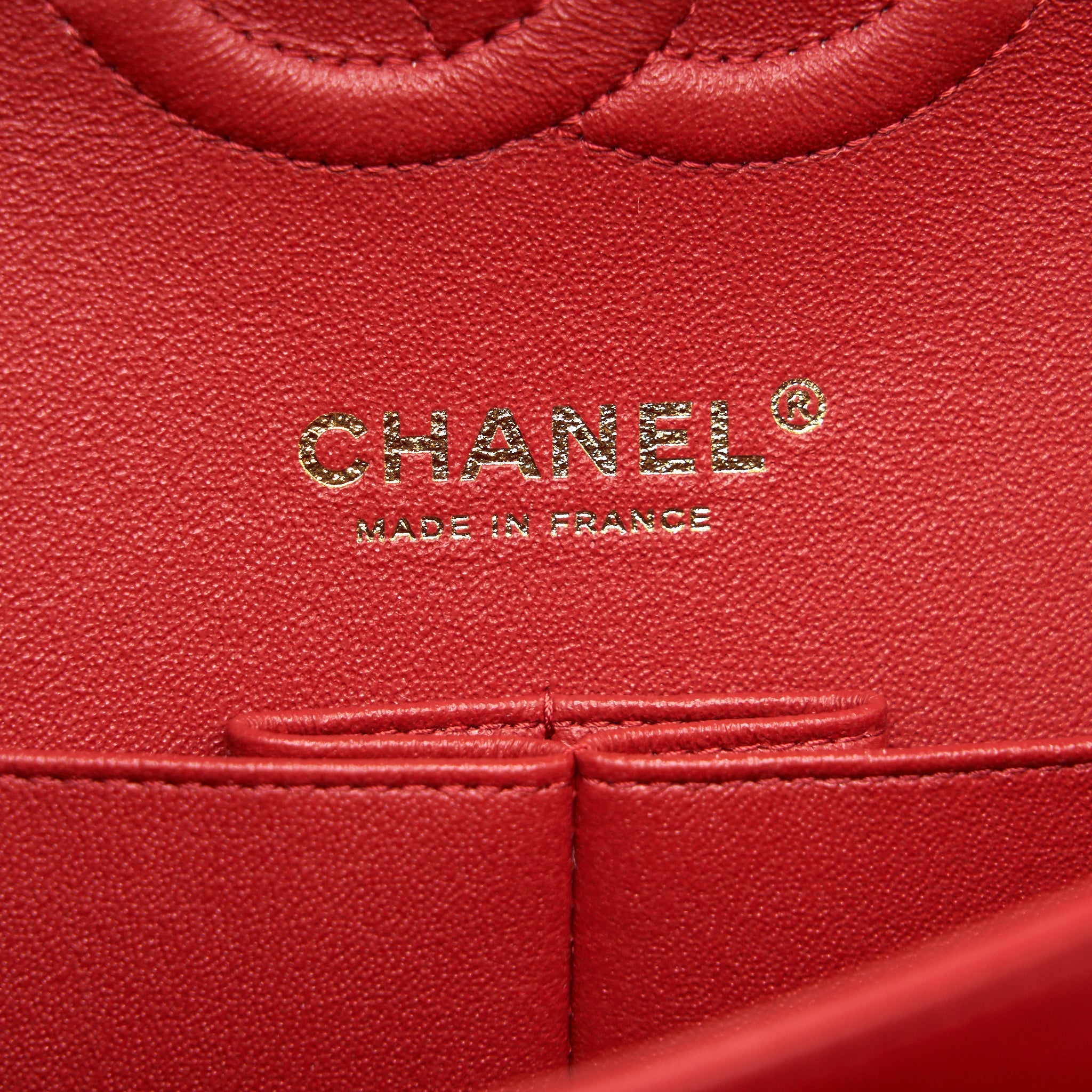 CHANEL MEDIUM CLASSIC DOUBLE FLAP BAG RED LGHW SERIAL29