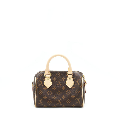 LOUIS VUITTON SPEEDY BANDOULIERE 20 MONOGRAM CANVAS/BLACK MULTICOLOUR STRAP