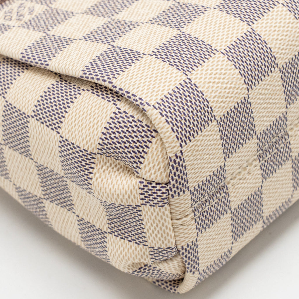 LOUIS VUITTON CROISETTE DAMIER AZUR CANVAS GHW