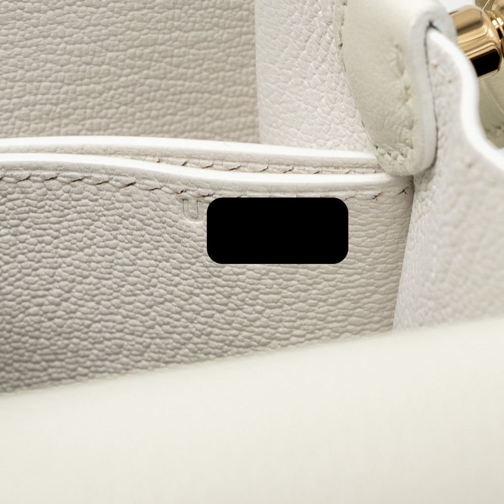 HERMES MINI ROULIS EVERCOLOR BLANC LGHW