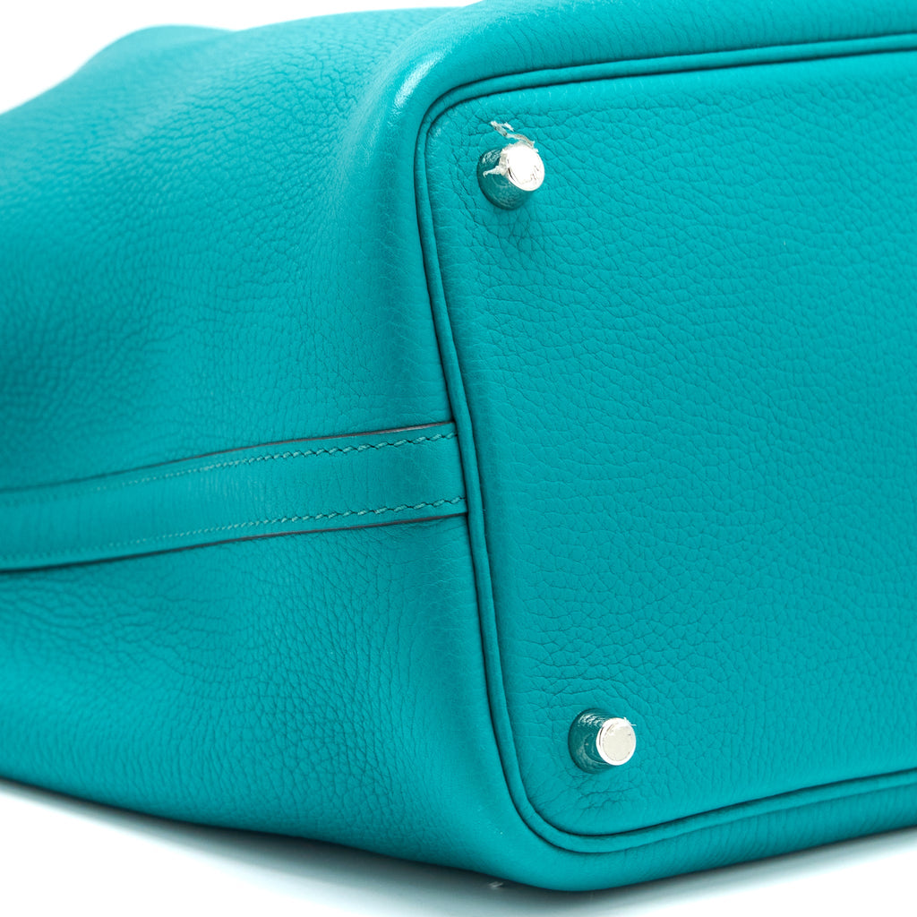 HERMES PICOTIN 18 LOCK BAG CLEMENCE MALACHITE SHW