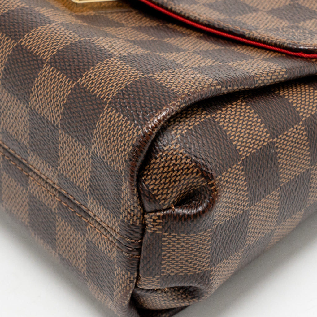LOUIS VUITTON CROISETTE DAMIER EBENE CANVAS GHW