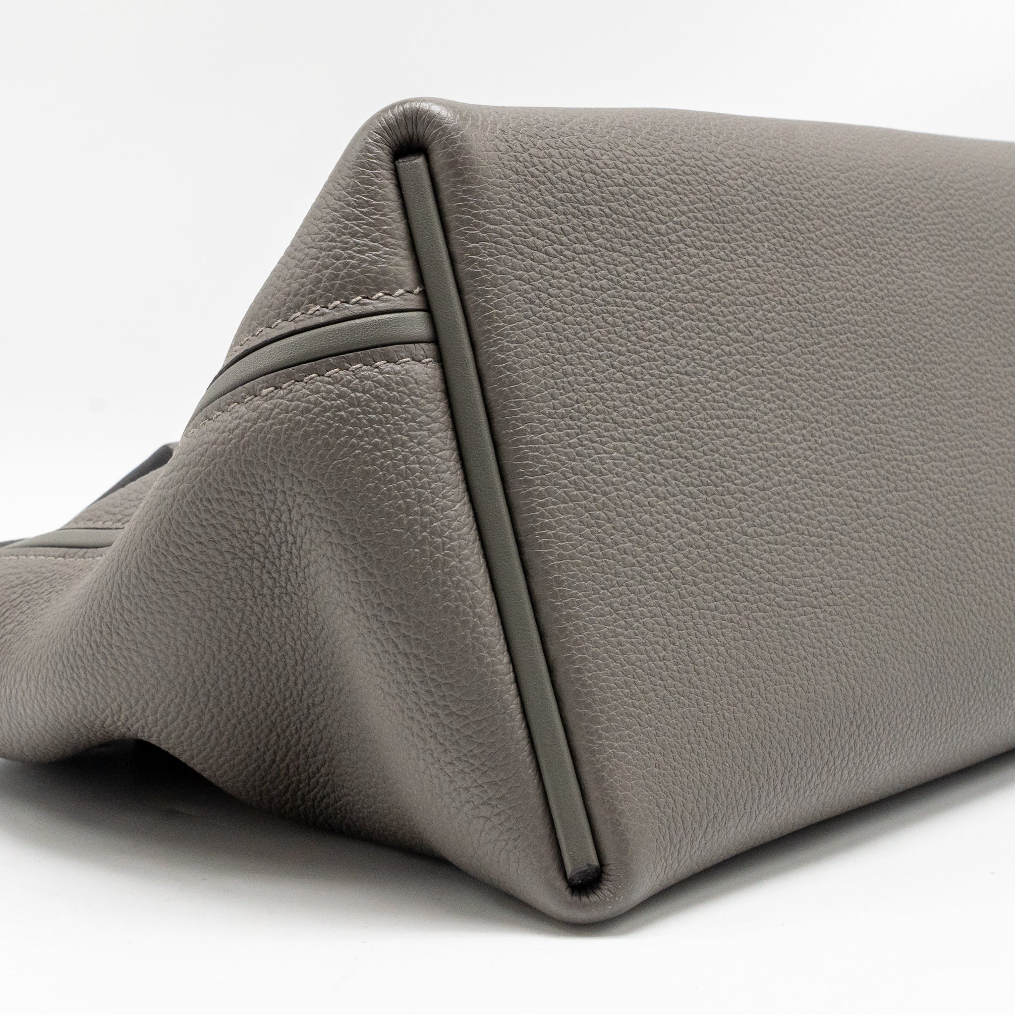 HERMES 2424 24/24-29 BAG TOGO/SWIFT GRIS MEYER GHW