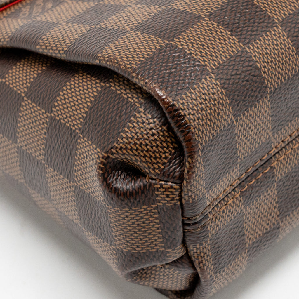 LOUIS VUITTON CROISETTE DAMIER EBENE CANVAS GHW