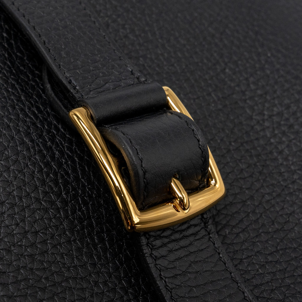 HERMES HALZAN 31 CLEMENCE BLACK GHW