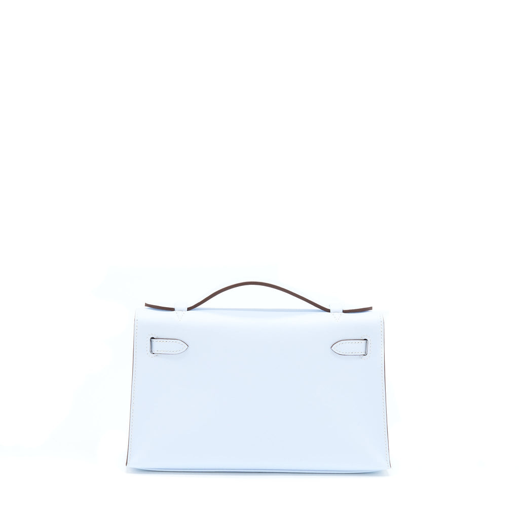 HERMES KELLY POCHETTE SWIFT T0 BLUE BRUME SHW