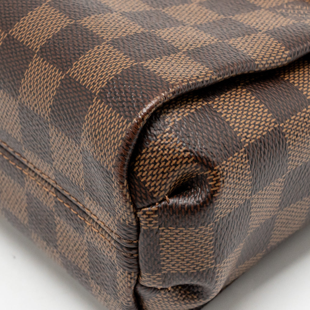 LOUIS VUITTON CROISETTE DAMIER EBENE CANVAS GHW