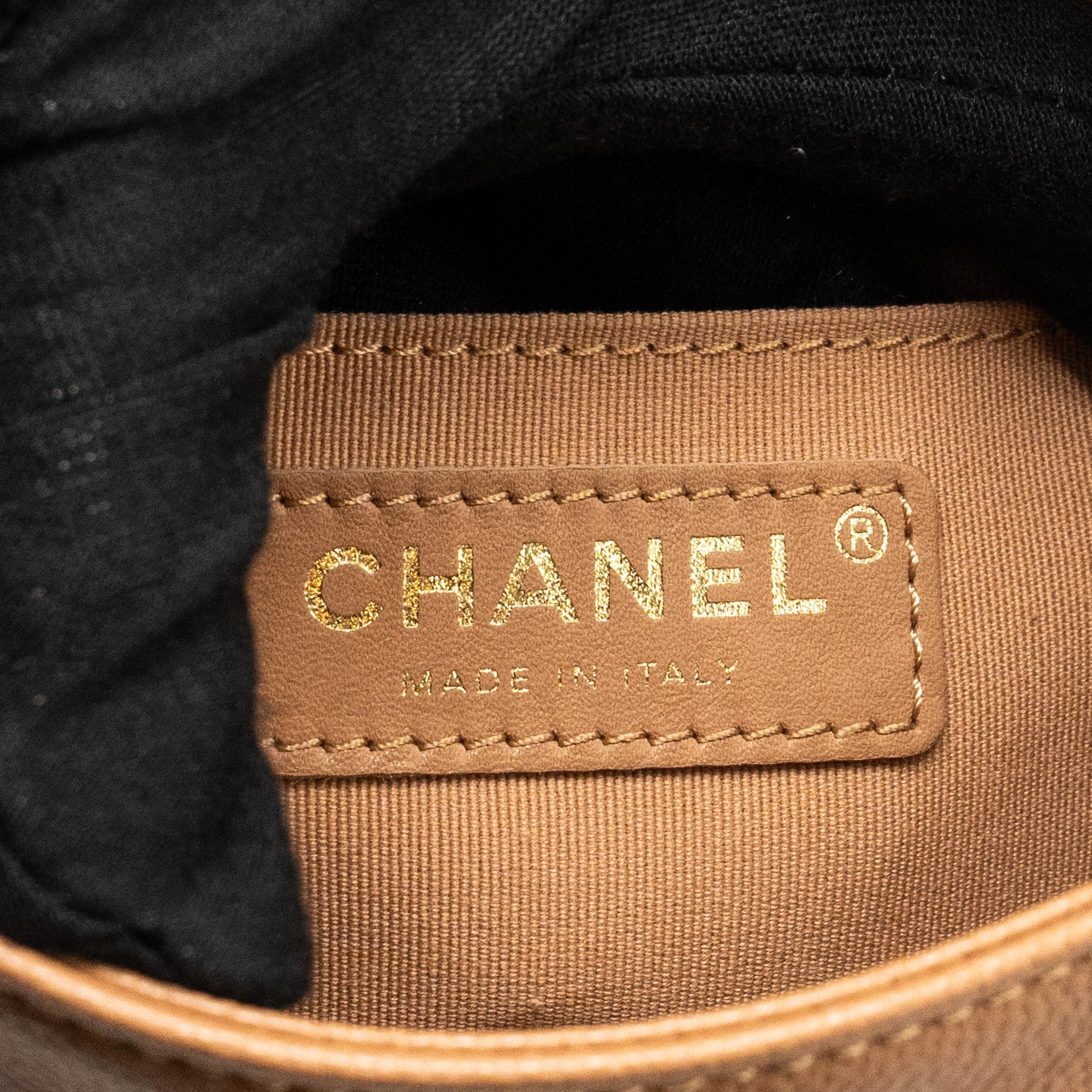 CHANEL TRIPLE PACK BACKPACK CAVIAR CARAMEL LGHW (MICROCHIP)