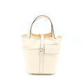 HERMES PICOTIN CARGO 18 SWIFT/TOILE CANVAS ECRU NATA SHW