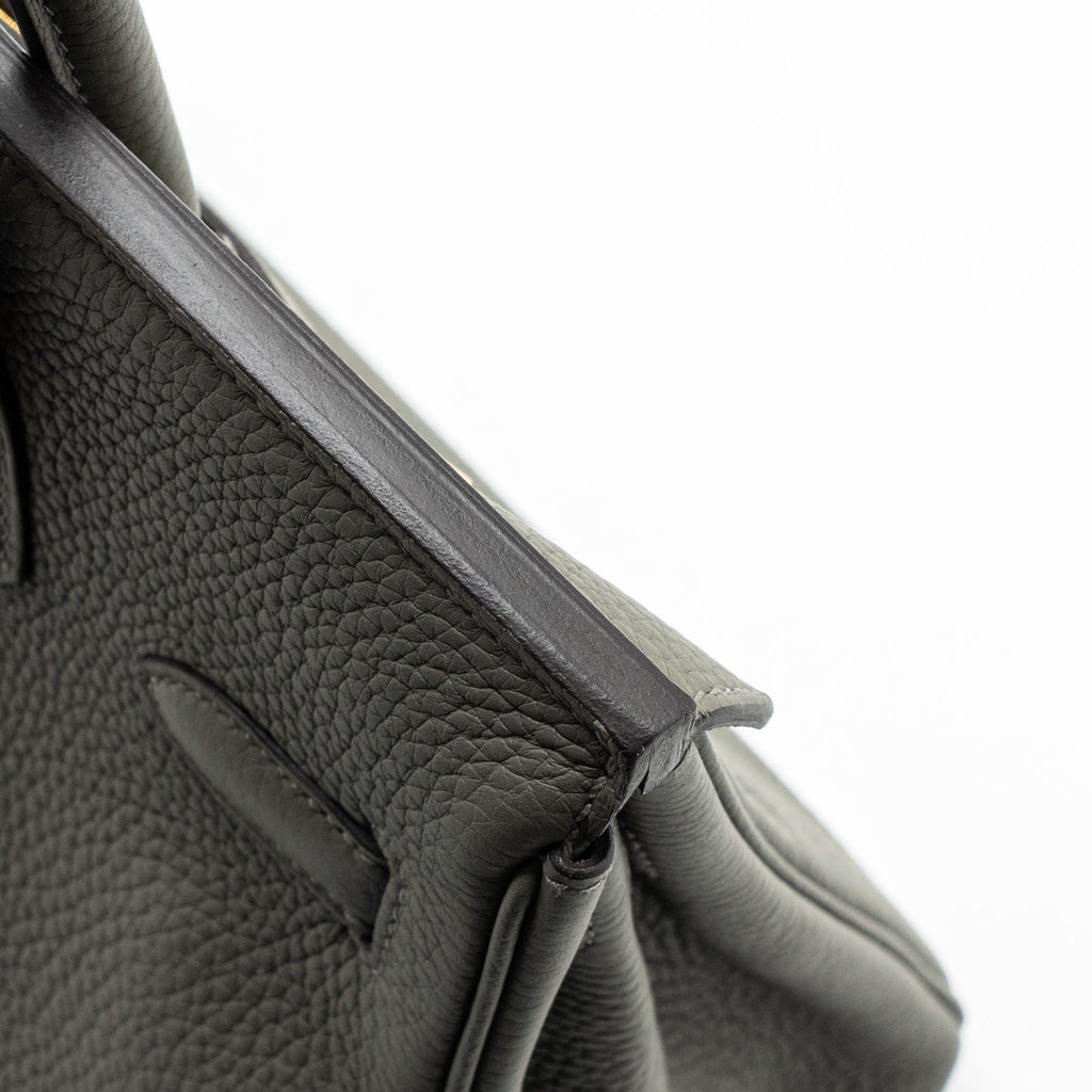 HERMES BIRKIN 30 CLEMENCE GRIS MEYER GHW