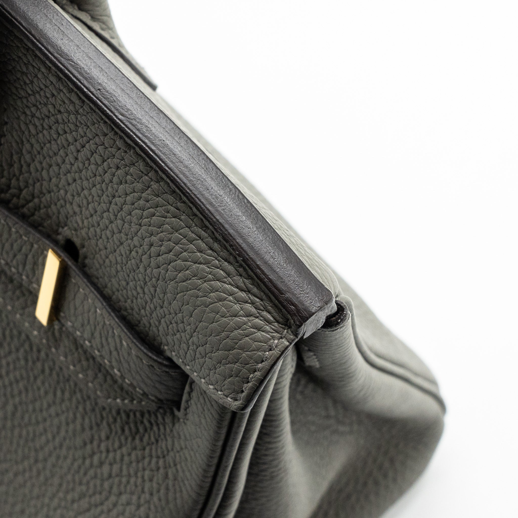 HERMES BIRKIN 30 CLEMENCE GRIS MEYER GHW