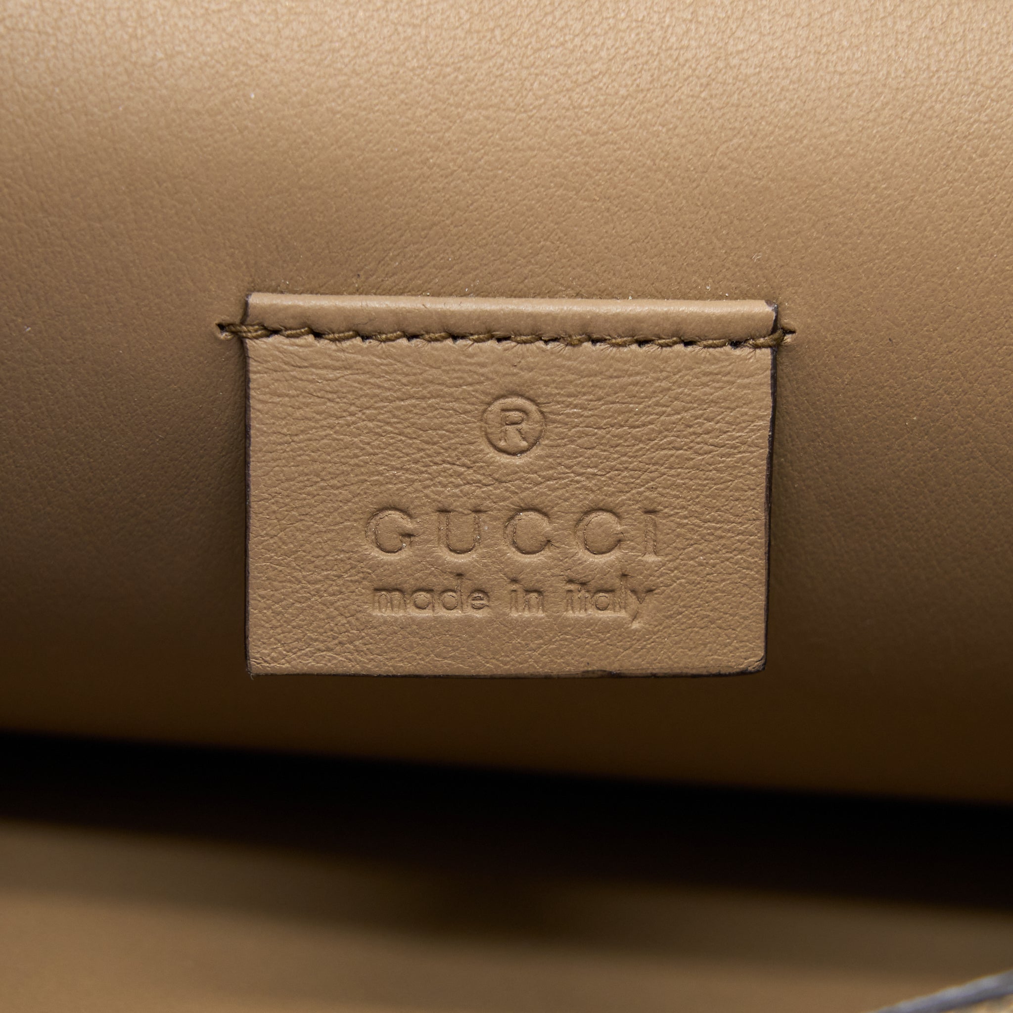 GUCCI SMALL DIONYSUS BAG SUEDE LEATHER DARK BEIGE SHW