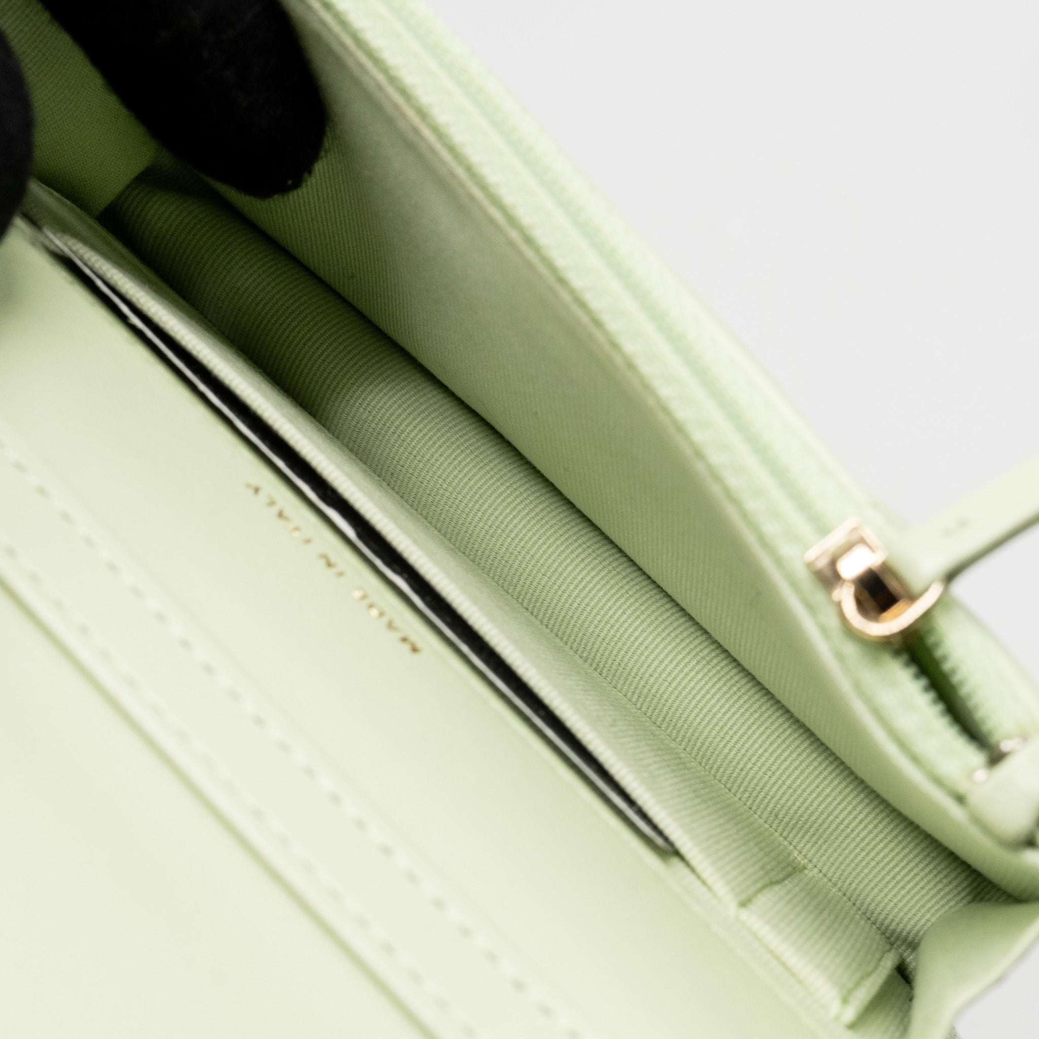 CHANEL 19 MINI CLUTCH WITH CHAIN LAMBSKIN LIGHT GREEN MULTICOLOUR HARDWARE