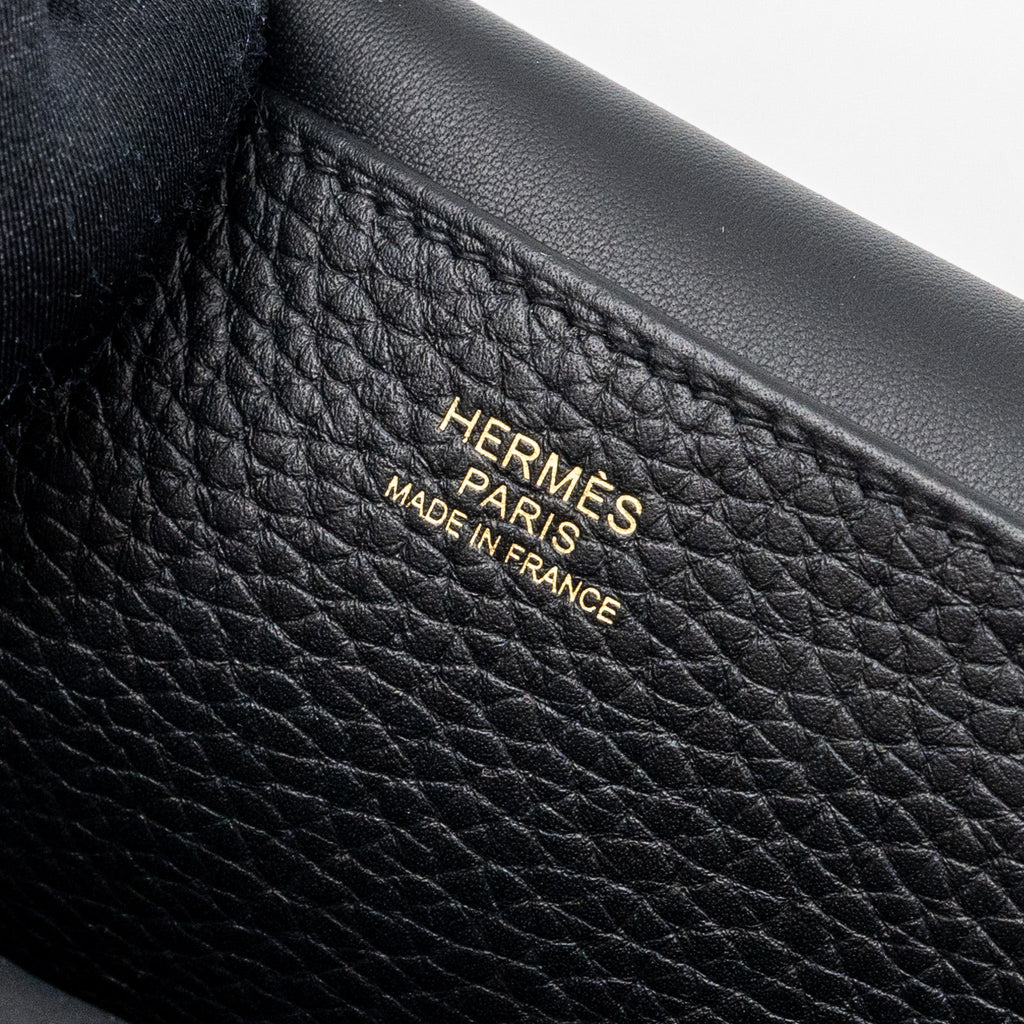 HERMES HALZAN 31 CLEMENCE BLACK GHW
