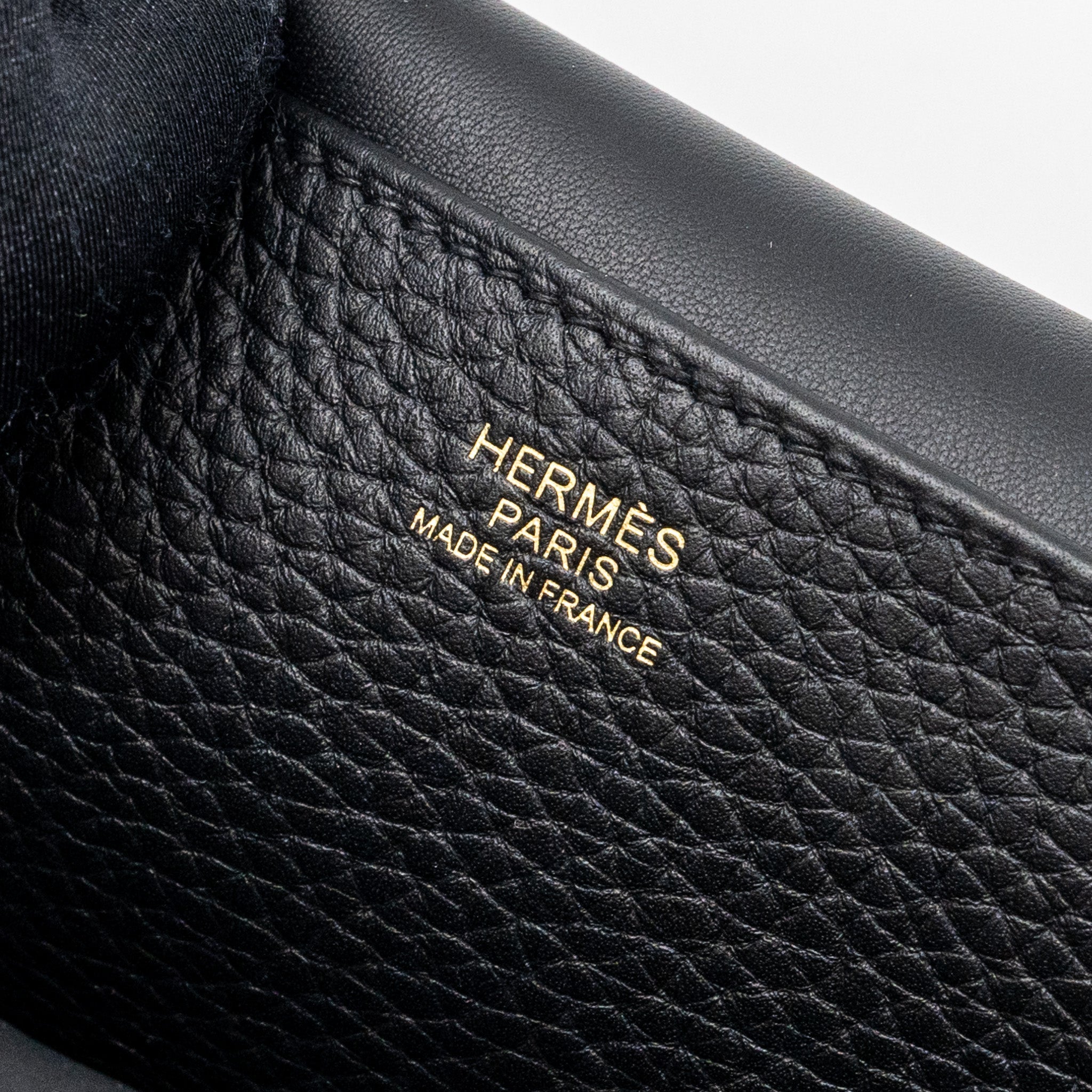 HERMES HALZAN 31 CLEMENCE BLACK GHW