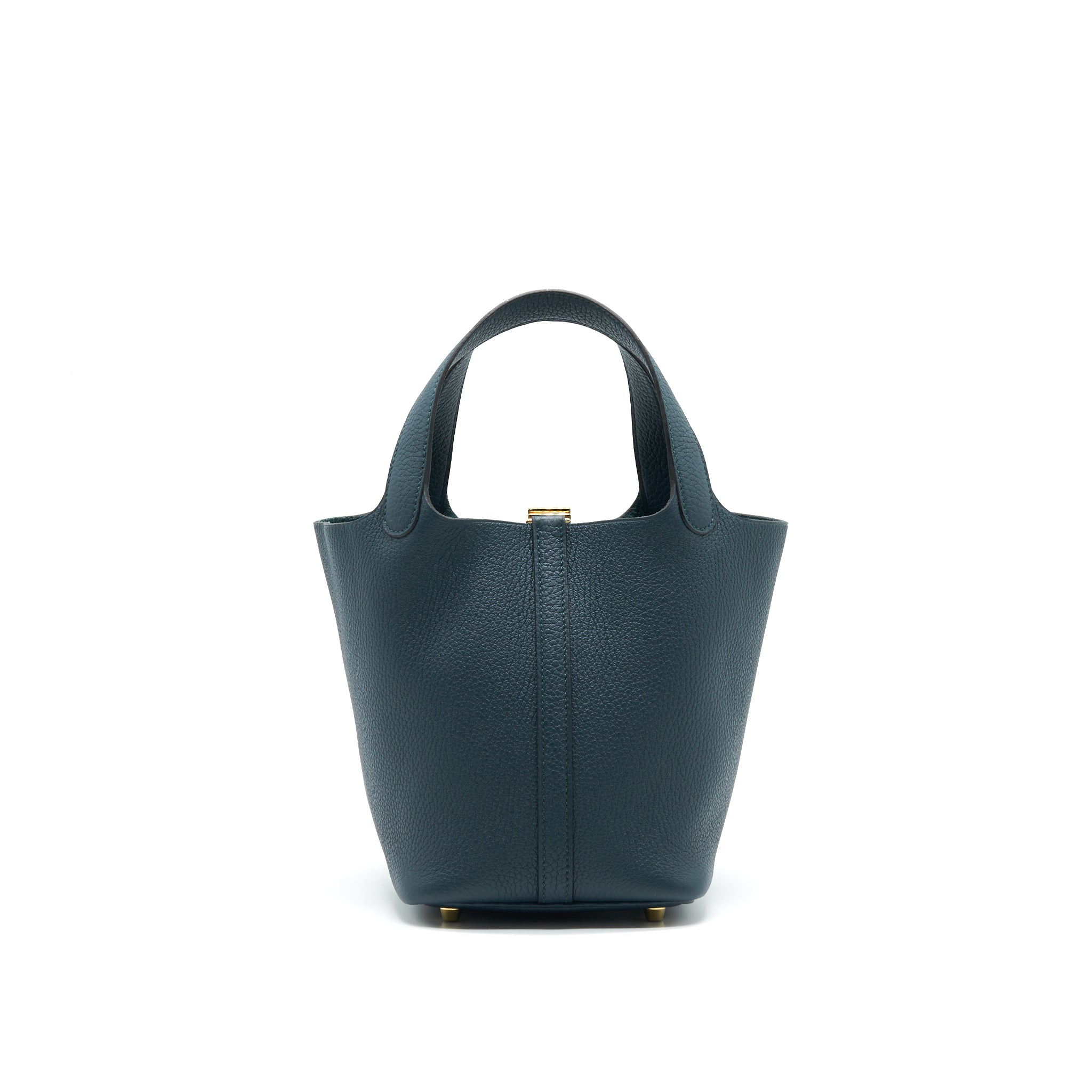 HERMES PICOTIN 18 LOCK BAG VERT CYPRES WITH GHW
