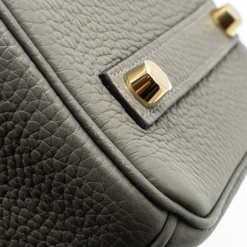HERMES BIRKIN 30 CLEMENCE GRIS MEYER GHW