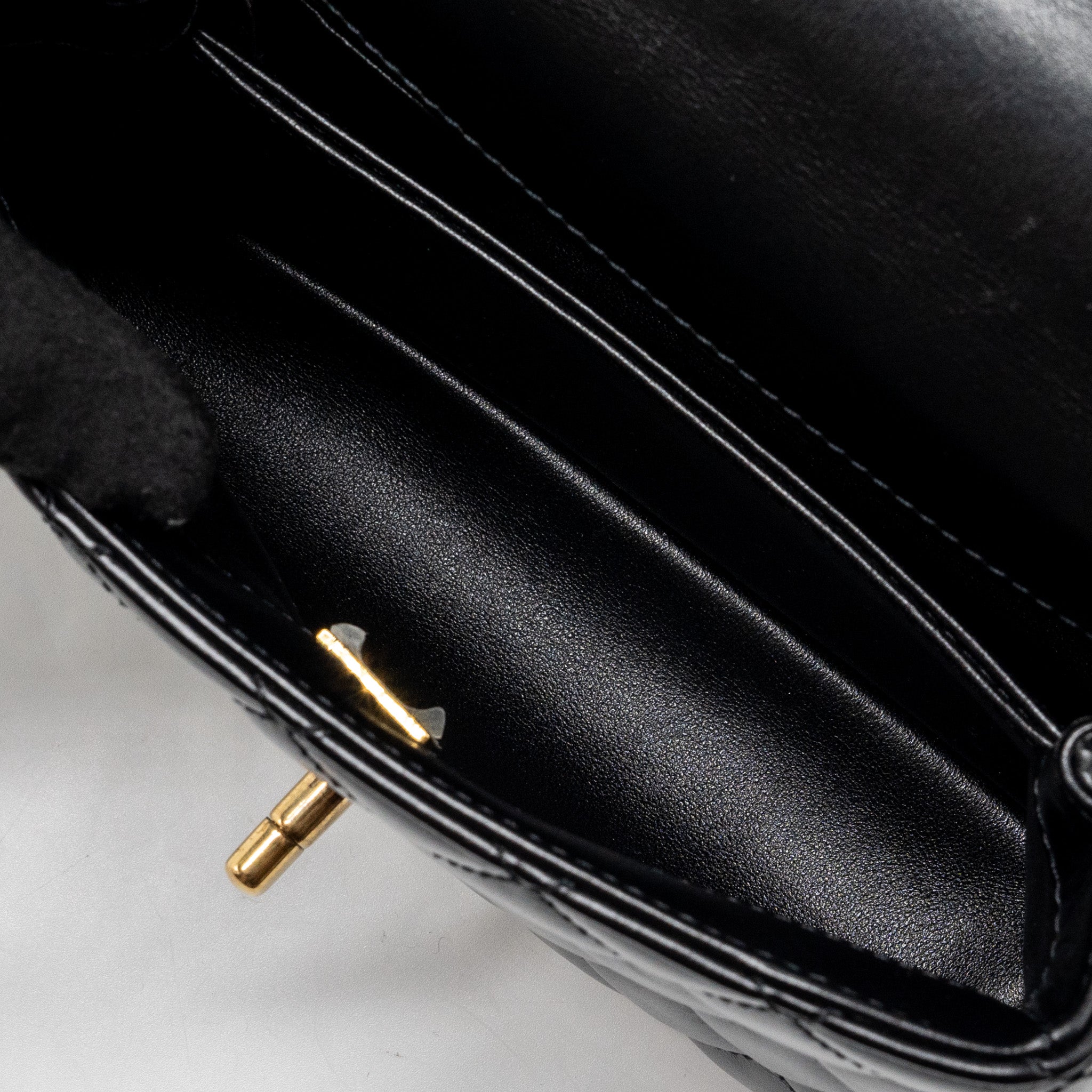 CHANEL SMALL COCO HANDLE LIMITED EDITION SMOOTH CALFSKIN BLACK GHW(MICROCHIP)