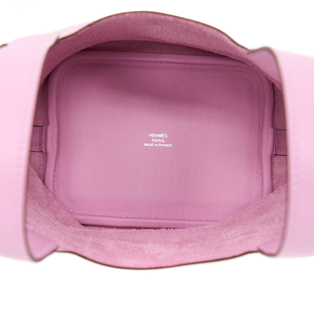 HERMES LUCKY DAISY MICRO PICOTIN 14 LOCK BAG SWIFT MAUVE SYLVESTRE SHW