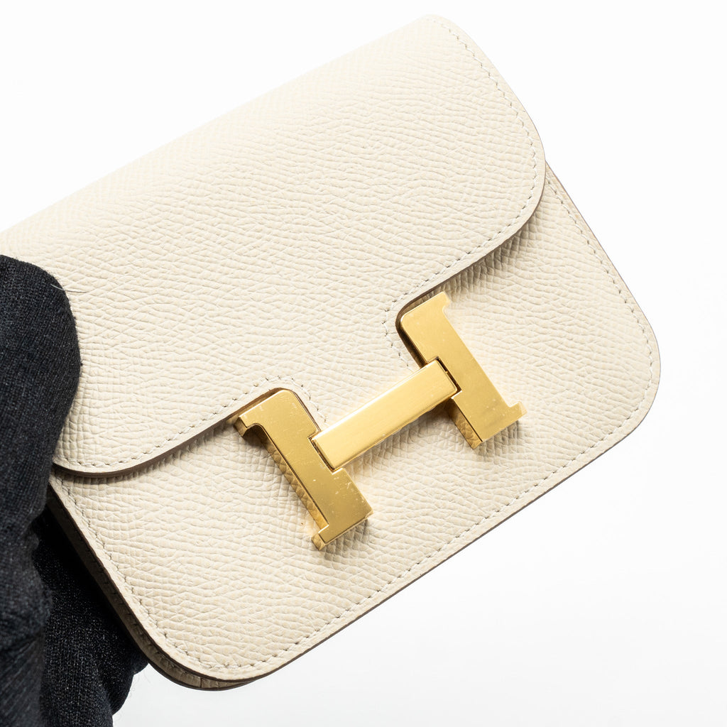 HERMES CONSTANCE SLIM EPSOM CRAIE GHW